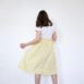 Rêvelance Vintage Wrap Skirt with Pockets Stripes Pastel Yellow 00003