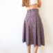 Revelance Vintage Rockabilly Paisley Skirt Purple 00002