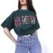 Embroidered Dolphin Tee Dark Green T shirt Revelance Vintage 00003