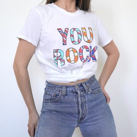 You Rock Markus Lupfer Sequins T shirt Revelance Vintage 00005