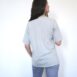 faded pale blue single stitch henley T shirt Revelance Vintage 00002