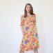 60s 70s Vintage floral mini Dress Revelance Vintage 00001