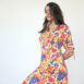 60s 70s Vintage floral mini Dress Revelance Vintage 00006