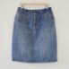 70s denim skirt midi with pockets high waist Revelance Vintage00002