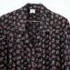 80s Black Red Floral Oversized Shirt Blouse Onesize Revelance Vintage00002