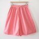 80s PASTEL PINK Tie Front Top & High Waist Shorts Cotton TWO PIECE Revelance Vintage 00001