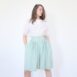 80s Pastel Green Paperbag Shorts Modest Revelance Vintage Vienna00003