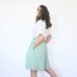 80s Pastel Green Paperbag Shorts Modest Revelance Vintage Vienna00005