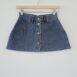 90s H.I.S denim micro skirt button front high waist XS Revelance Vintage00001