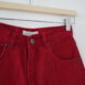 90s Red Jeans High Waist Tapered Leg 24Revelance Vintage00002