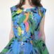 Tropical Print Vintage Cotton Dress Revelance Vintage 00004