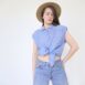 Vintage Chambray Shirt Sleeveless Revelance Vintage 00004