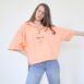 Vintage Oversized 80s Pastel Vintage Shirt Quarter Zip Shortsleeve Shirt Revelance Vintage00002