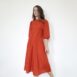 Vintage Red Puff Sleeve Dress Red Revelance Vintage 00003 2