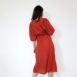 Vintage Red Puff Sleeve Dress Red Revelance Vintage 00005