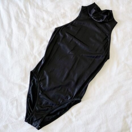 Vintage Swimsuit Body Black Back Cut Out S Revelance Vintage Vienna 00001