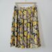 Vintage Yellow Floral Pleated Skirt Revelance Vintage00003