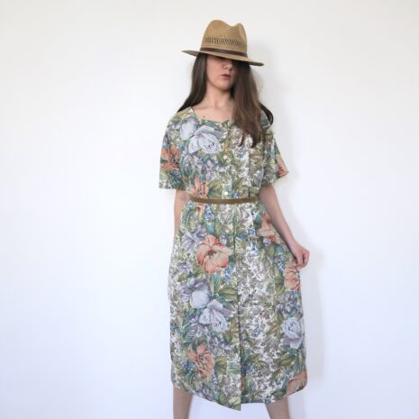 Vintage floral cotton dress Revelance Vintage00003