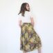 Vintage floral skirt Revelance Vintage + pointelle knit tee 00003