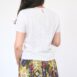 Vintage floral skirt Revelance Vintage + pointelle knit tee 00010