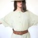 Vintage light khaki safari dress pleated Revelance Vintage00002