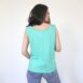 Vintage mint green tank top cotton with buttons Revelance Vintage00003