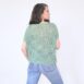 Vintage mint poinelle knit crochet top Revelance Vintage 00001