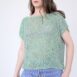 Vintage mint poinelle knit crochet top Revelance Vintage 00003