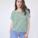 Vintage mint poinelle knit crochet top Revelance Vintage 00005