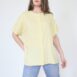 Vintage pastel yellow 80s blouse batwing sleeves Revelance Vintage00001