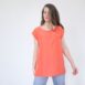 Vintage silk blouse henley neckline tank top coral pink Revelance Vintage00001