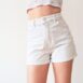 White High Waist Jeans Shorts Cheap Monday 25“ Revelance Vintage Vienna00002