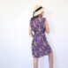 purple Vintage Floral Dress Revelance Vintage00003