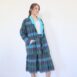 70s Two Piece Skirt Set Green Plaid Blazer Set Revelance Vintage 00003