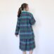 70s Two Piece Skirt Set Green Plaid Blazer Set Revelance Vintage 00004