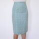 70s Vintage Blue Tan Plaid Skirt Terylene Twee Revelance Vintage 00001