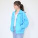 80s Light Blue Vintage Windbreaker Embroidery Ruffles Sergio Tacchini Italy Revelance Vintage 00003