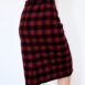 80s Louis Féraud Buffalo Plaid Pencil Skirt Revelance Vintage 00002