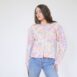 80s Pastel Floral Sweater Cardigan Revelance Vintage 00002