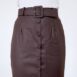 80s Pure Wool Midi Pencil Skirt with Belt Revelance Vintage 00001