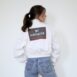 80s Vintage Bomber Jacket White Denim Revelance Vintage 00002