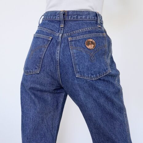 80s Vintage MOSCHINO Ankle Cigarette High Rise Jeans Revelance Vintage 00004