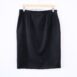 90s Minimalist Vintage Skirt Black Wool Revelance Vintage 00002