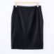 90s Minimalist Vintage Skirt Black Wool Revelance Vintage 00003