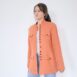 90s Ramie Duster Jacket Peachy Salmon Revelance Vintage 00001