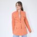 90s Ramie Duster Jacket Peachy Salmon Revelance Vintage 00003