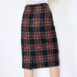 90s Tartan Pencil Skirt Pure Wool Preppy Revelance Vintage 00003