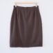 Minimalist Vintage Pencil Skirt Preppy Brown Revelance Vintage 00003