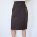 Minimalist Vintage Pencil Skirt Preppy Brown Revelance Vintage 00006