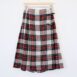 Pleated Tartan Wrap Maxi Skirt Wool Revelance Vintage 00002